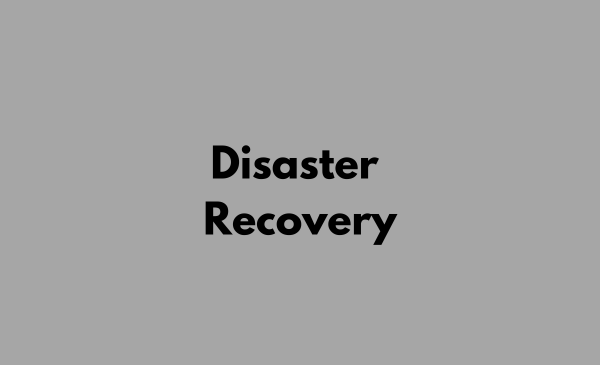 Disaster Recovery